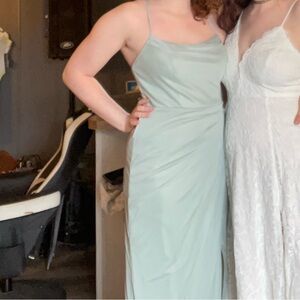 Bridesmaid floor length dress